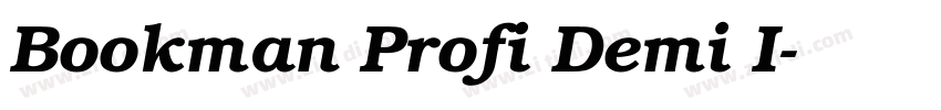 Bookman Profi Demi I字体转换